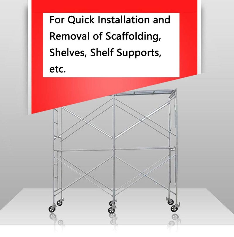 Anmeilexst Detachable Scaffolding and Guardrail System Locking Pin, Hinge Pin, Shelf Bracket Welding Fixing Peg Pins, Steel Galvanizing, 8 Pcs - Image 4